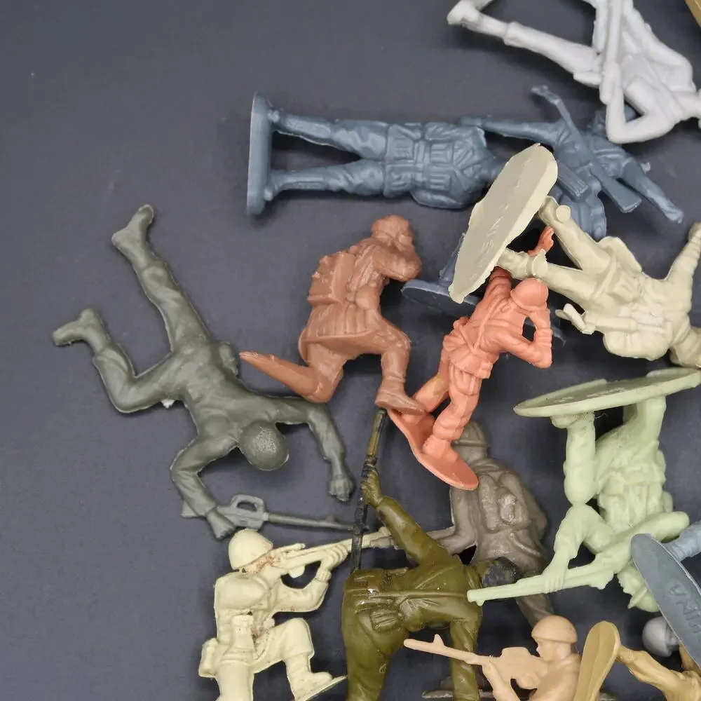 Plastic Army Men Set Vintage Classic Toys China Various Colors